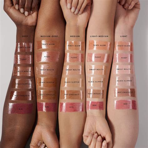 fenty beauty lip gloss shades.